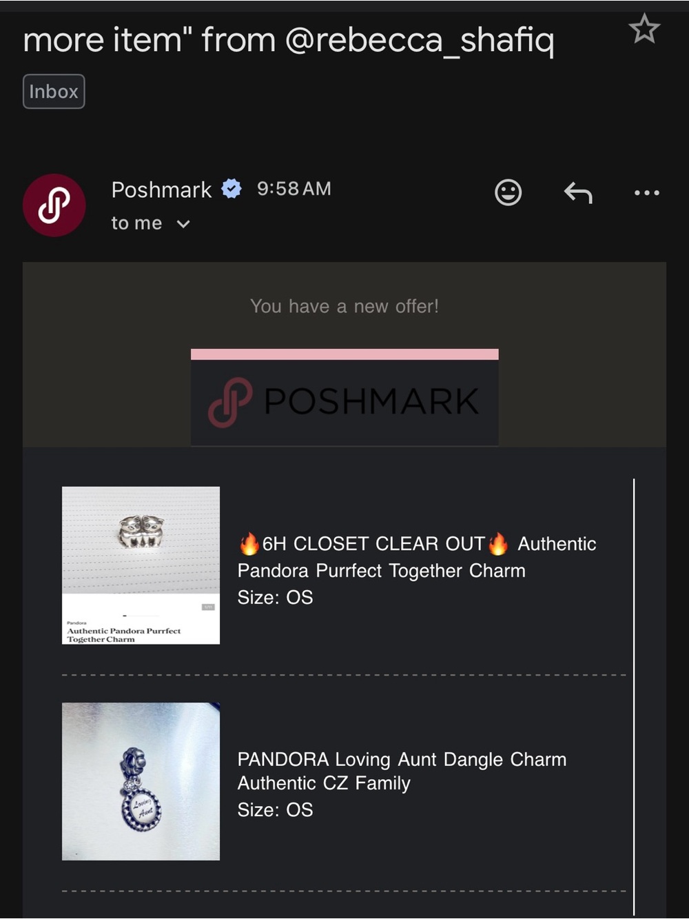 🔥6H LAST PRICE🔥 PANDORA Loving Aunt Dangle Charm CZ + Pandora Purfect char
